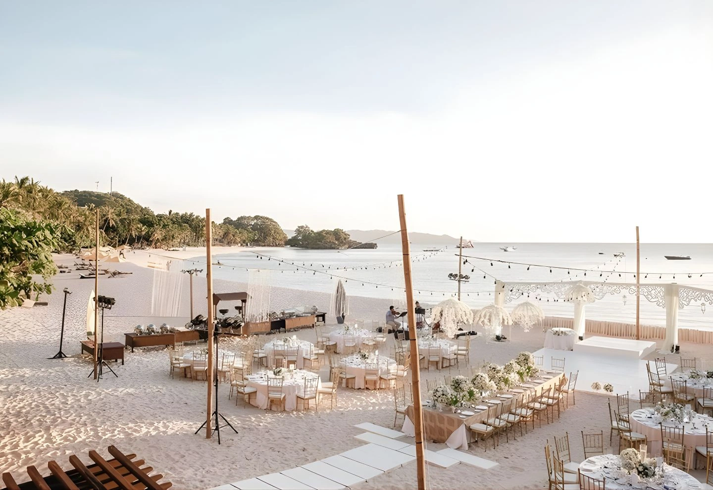 City wedding mandap